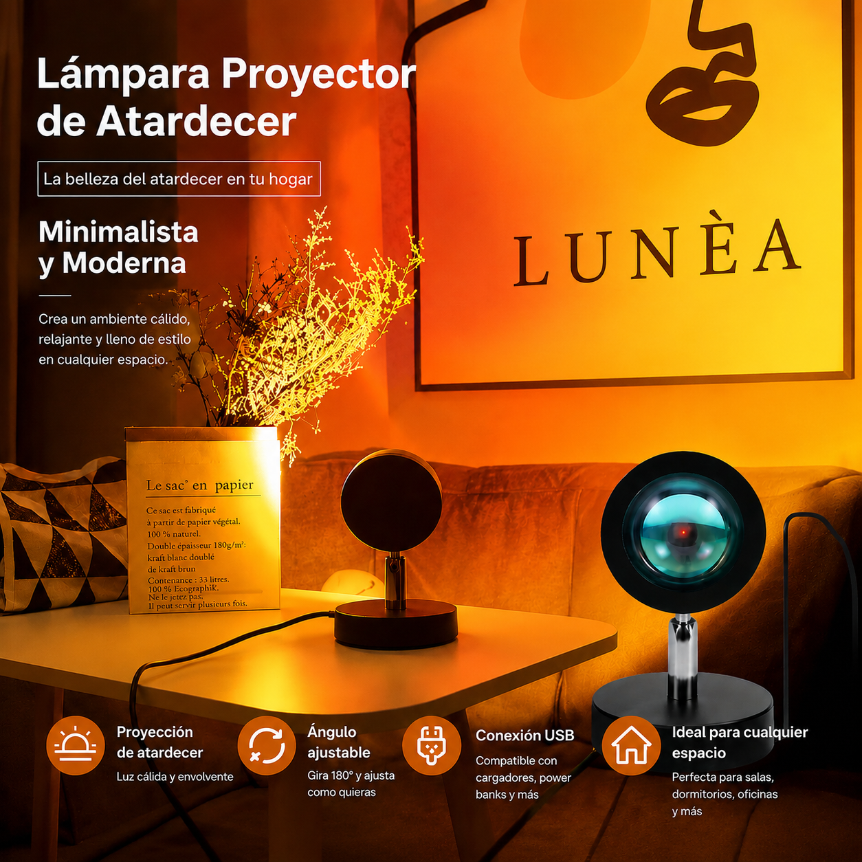 LÀMPARA PROYECTOR SUNSET